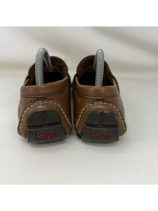 Polo Ralph Lauren Tre Leather Driver Loafers Brown Men\'s Size 8 D main image 7